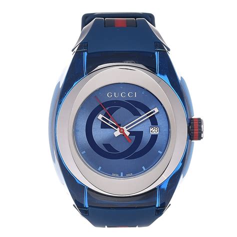 gucci watch blue band|Gucci Wristwatch Bands for sale .